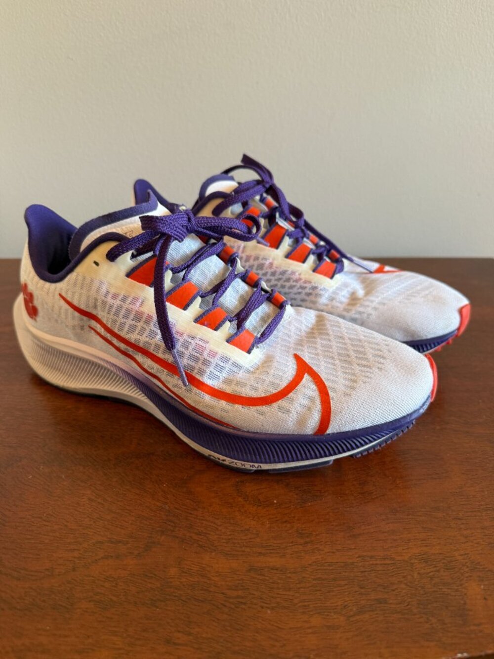 Nike Air Zoom Pegasus 37 Clemson Men's Size 6.5 Orange Athletic - Picture 2 of 6